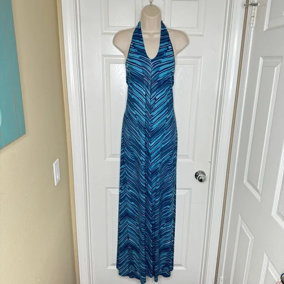 Tommy Bahama | Dresses | Tommy Bahama Benbow Lines Halter Maxi Dress Size  Medium | Poshmark